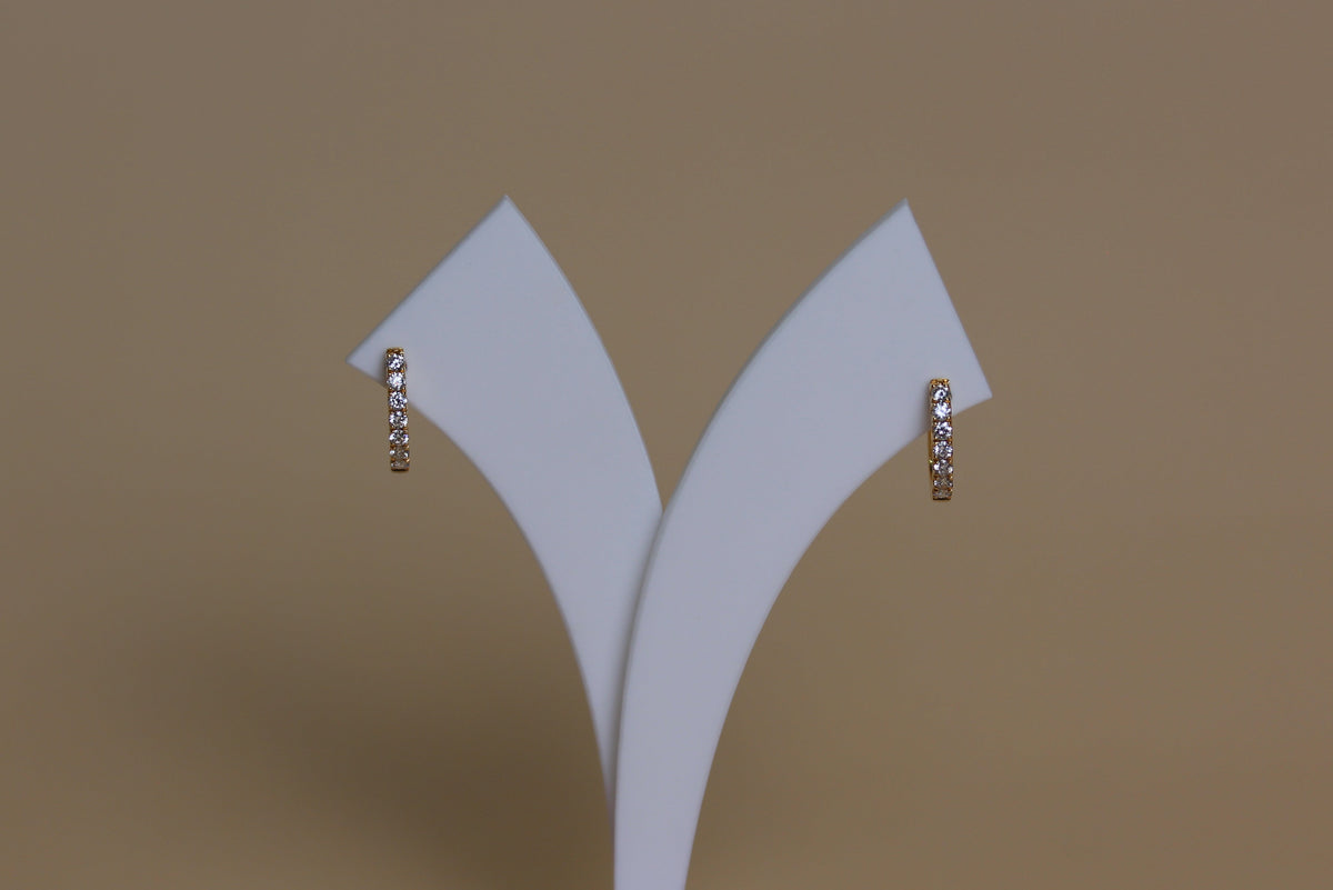 Natural Diamond Hoop Earrings
0.30ct TDW in 18ct Yellow Gold