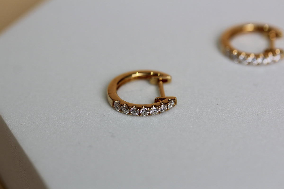 Natural Diamond Hoop Earrings
0.30ct TDW in 18ct Yellow Gold