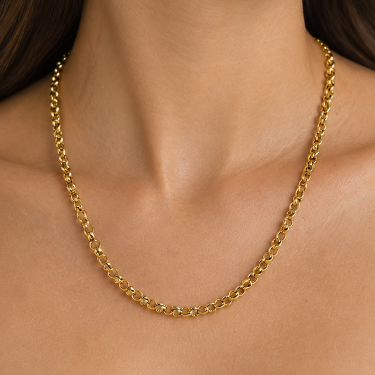 Bold Belcher Chain in 9ct Solid Yellow Gold