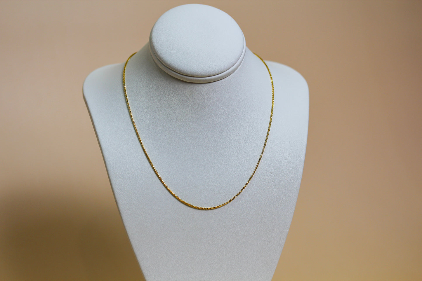 Spiga Chain Necklace in 9ct Solid Yellow Gold — Adjustable