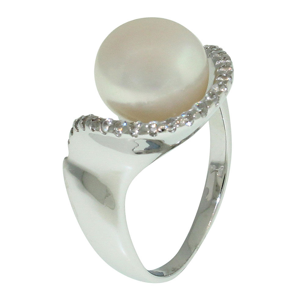 Sterling Silver Freshwater Pearl Dress Ring