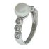 Sterling Silver Freshwater Pearl & CZ Dress Ring